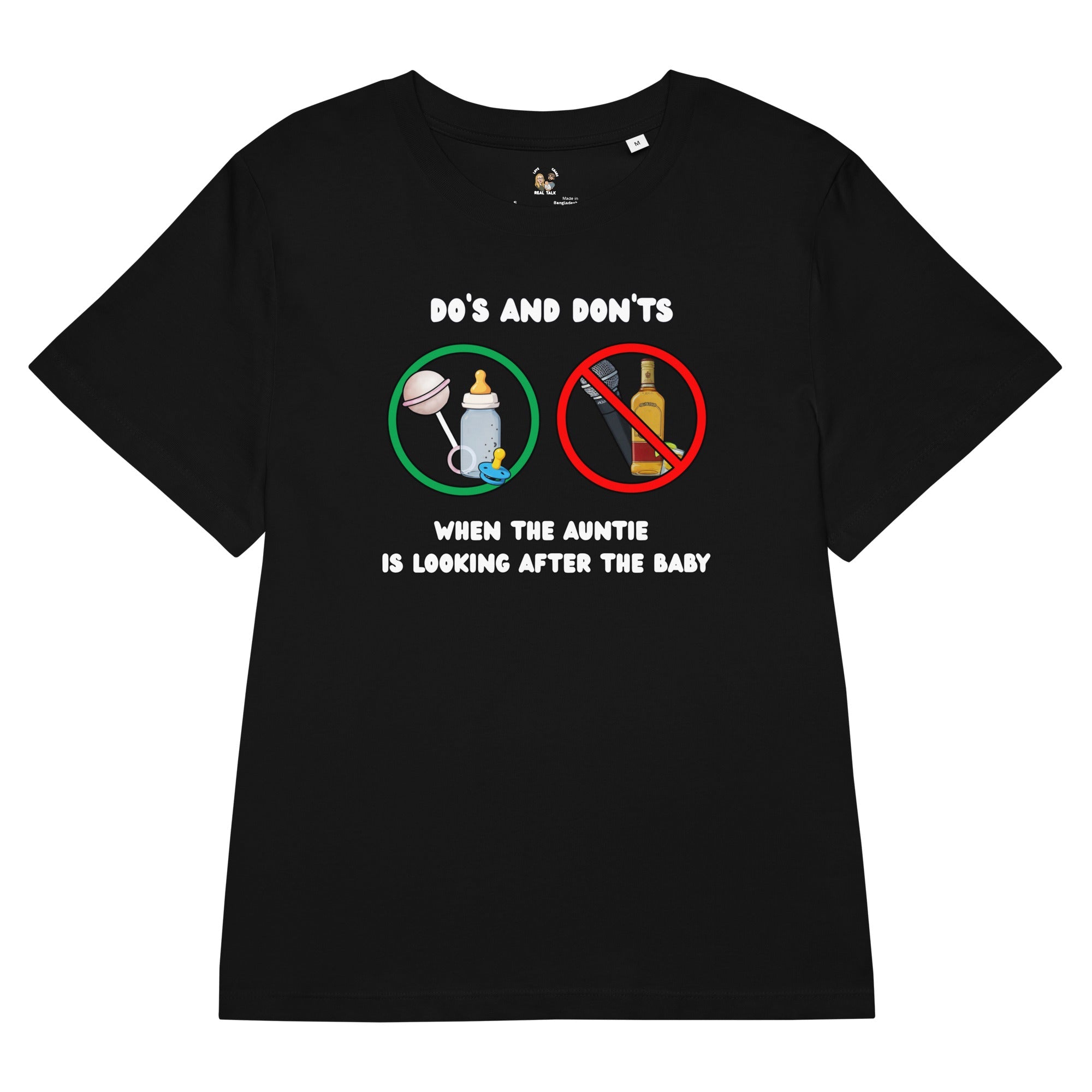 From Shots to Swaddles Organic Cotton Women's T-Shirt - Real TalkT-SHIRT